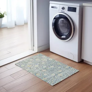 Luxury Washable Indoor/Outdoor Solace Sky 1\'8\" x 2\'6\" Rug