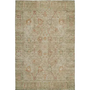 Luxury Washable Indoor/Outdoor Solace Beige 5\' x 7\'6\" Rug