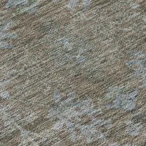 Luxury Washable Indoor/Outdoor Solace Brown 10\' x 14\' Rug