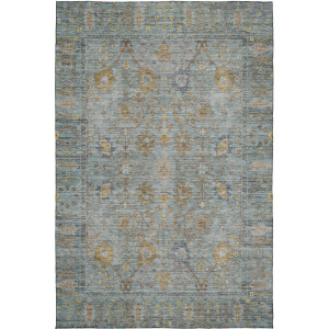 Luxury Washable Indoor/Outdoor Solace Teal Rug