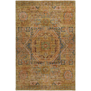 Indoor/Outdoor Silk Road Curry Rug