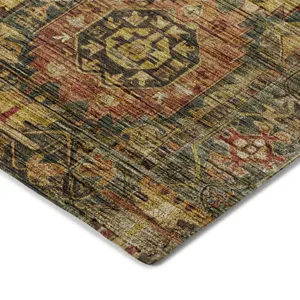Indoor/Outdoor Silk Road Fern 2\'3\" x 7\'6\" Runner Rug