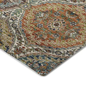 Indoor/Outdoor Silk Road Multi 6\'6\" x 9\'6\" Rug