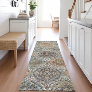 Indoor/Outdoor Silk Road Multi 2\'3\" x 7\'6\" Runner Rug