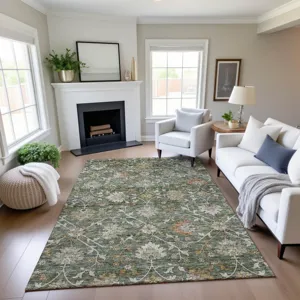 Indoor/Outdoor Silk Road Basil 2\'6\" x 3\'10\" Rug