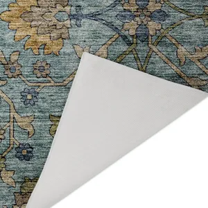 Indoor/Outdoor Silk Road Denim 8\' x 10\' Rug