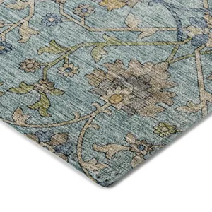 Indoor/Outdoor Silk Road Denim 8\' x 10\' Rug