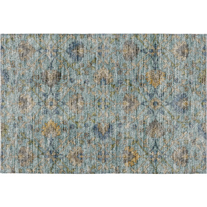 Indoor/Outdoor Silk Road Denim Rug