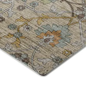 Indoor/Outdoor Silk Road Flax 1\'8\" x 2\'6\" Rug