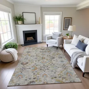 Indoor/Outdoor Silk Road Flax 2\'6\" x 3\'10\" Rug