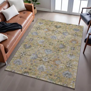Indoor/Outdoor Silk Road Saffron 10\' x 14\' Rug