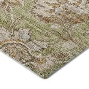 Indoor/Outdoor Silk Road Aloe 8\' x 8\' Round Rug