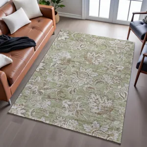 Indoor/Outdoor Silk Road Aloe 9\' x 12\' Rug