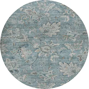 Indoor/Outdoor Silk Road Baltic 8\' x 8\' Round Rug