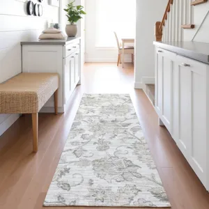 Indoor/Outdoor Silk Road Linen 2\'3\" x 7\'6\" Runner Rug