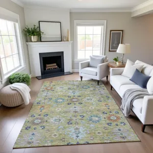 Indoor/Outdoor Silk Road Aloe 10\' x 14\' Rug