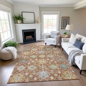 Indoor/Outdoor Silk Road Cayenne 6\'6\" x 9\'6\" Rug