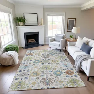 Indoor/Outdoor Silk Road Ivory 9\' x 12\' Rug