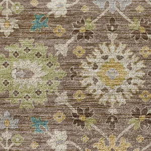 Indoor/Outdoor Silk Road Mocha 3\' x 5\' Rug