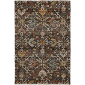 Indoor/Outdoor Silk Road Chocolate Rug