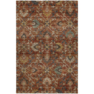 Indoor/Outdoor Silk Road Paprika Rug