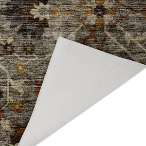 Indoor/Outdoor Silk Road Pewter 10\' x 14\' Rug