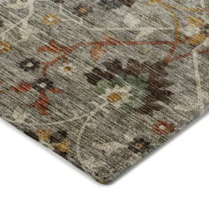 Indoor/Outdoor Silk Road Pewter 10\' x 14\' Rug