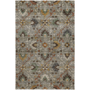 Indoor/Outdoor Silk Road Pewter Rug