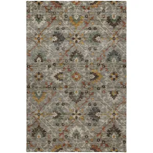 Indoor/Outdoor Silk Road Pewter 10\' x 14\' Rug