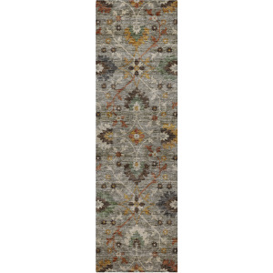 Indoor/Outdoor Silk Road Pewter 2'3