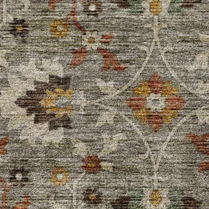 Indoor/Outdoor Silk Road Pewter 10\' x 14\' Rug