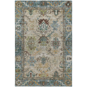 Indoor/Outdoor Silk Road Aqua Rug
