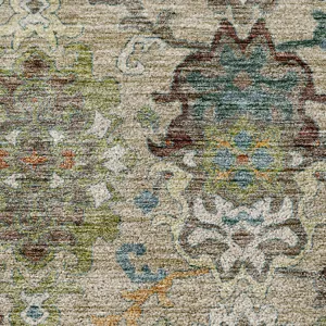 Indoor/Outdoor Silk Road Aqua 5\' x 7\'6\" Rug