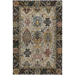 Indoor/Outdoor Silk Road Black Rug