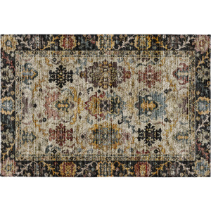 Indoor/Outdoor Silk Road Black Rug