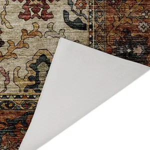 Indoor/Outdoor Silk Road Copper 6\'6\" x 9\'6\" Rug