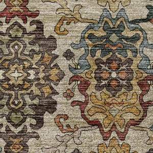 Indoor/Outdoor Silk Road Copper 6\'6\" x 9\'6\" Rug