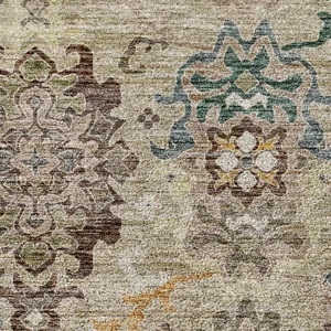 Indoor/Outdoor Silk Road Putty 8\' x 10\' Rug