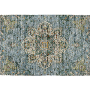 Indoor/Outdoor Silk Road Aqua Rug
