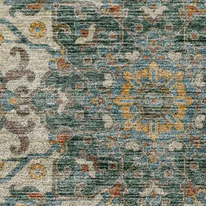Indoor/Outdoor Silk Road Aqua 2\'6\" x 3\'10\" Rug