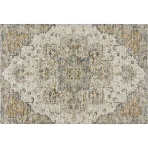 Indoor/Outdoor Silk Road Ivory 1\'8\" x 2\'6\" Rug