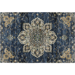 Indoor/Outdoor Silk Road Navy Rug