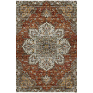 Indoor/Outdoor Silk Road Paprika Rug