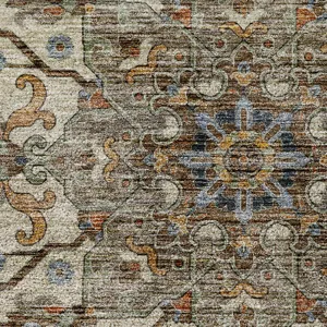 Indoor/Outdoor Silk Road Paprika 5\' x 7\'6\" Rug