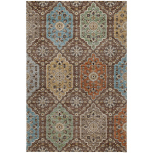 Indoor/Outdoor Silk Road Chocolate Rug