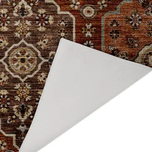 Indoor/Outdoor Silk Road Paprika 6\'6\" x 9\'6\" Rug