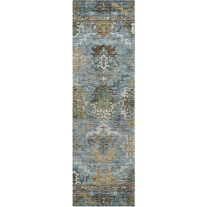 Indoor/Outdoor Silk Road Aqua 2'3