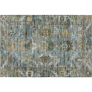 Indoor/Outdoor Silk Road Aqua Rug