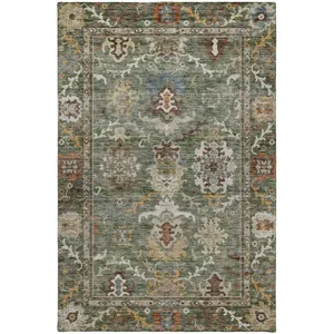Indoor/Outdoor Silk Road Basil 2\'6\" x 3\'10\" Rug