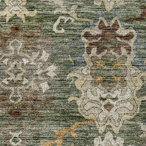 Indoor/Outdoor Silk Road Basil 2\'6\" x 3\'10\" Rug